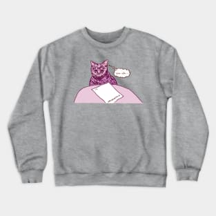 Dissertation Cat Crewneck Sweatshirt